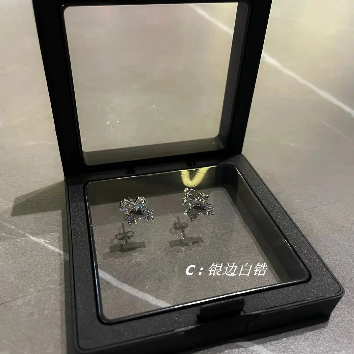 Cross Zircon Earrings