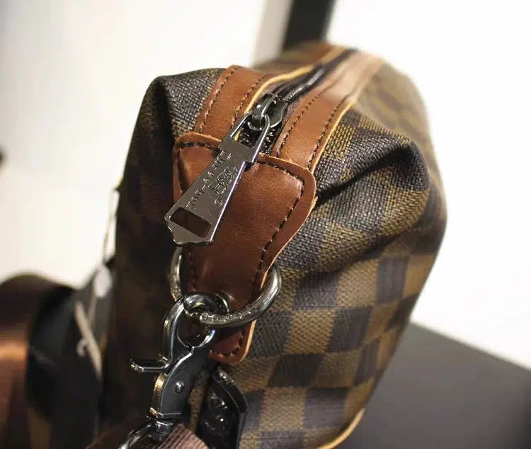 Crossbody Plaid Shoulder Bag