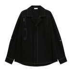 Cuban Collar Long Sleeve Shirt