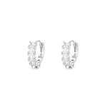 Cubic Zirconia Hoop Earrings
