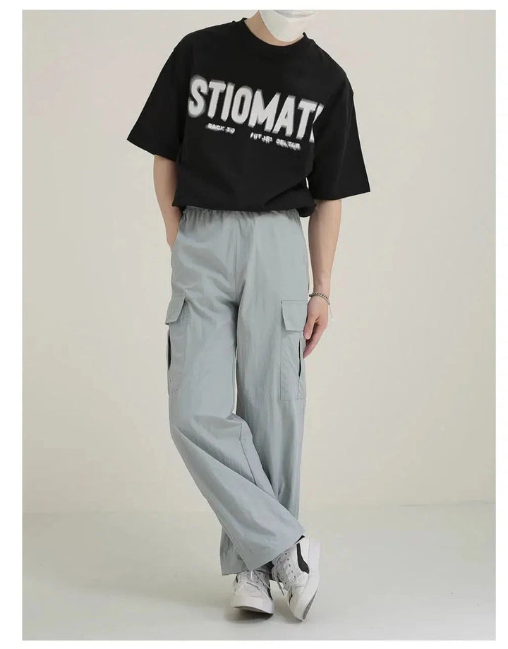 Cuffed Overalls Quick-drying Sweatpants