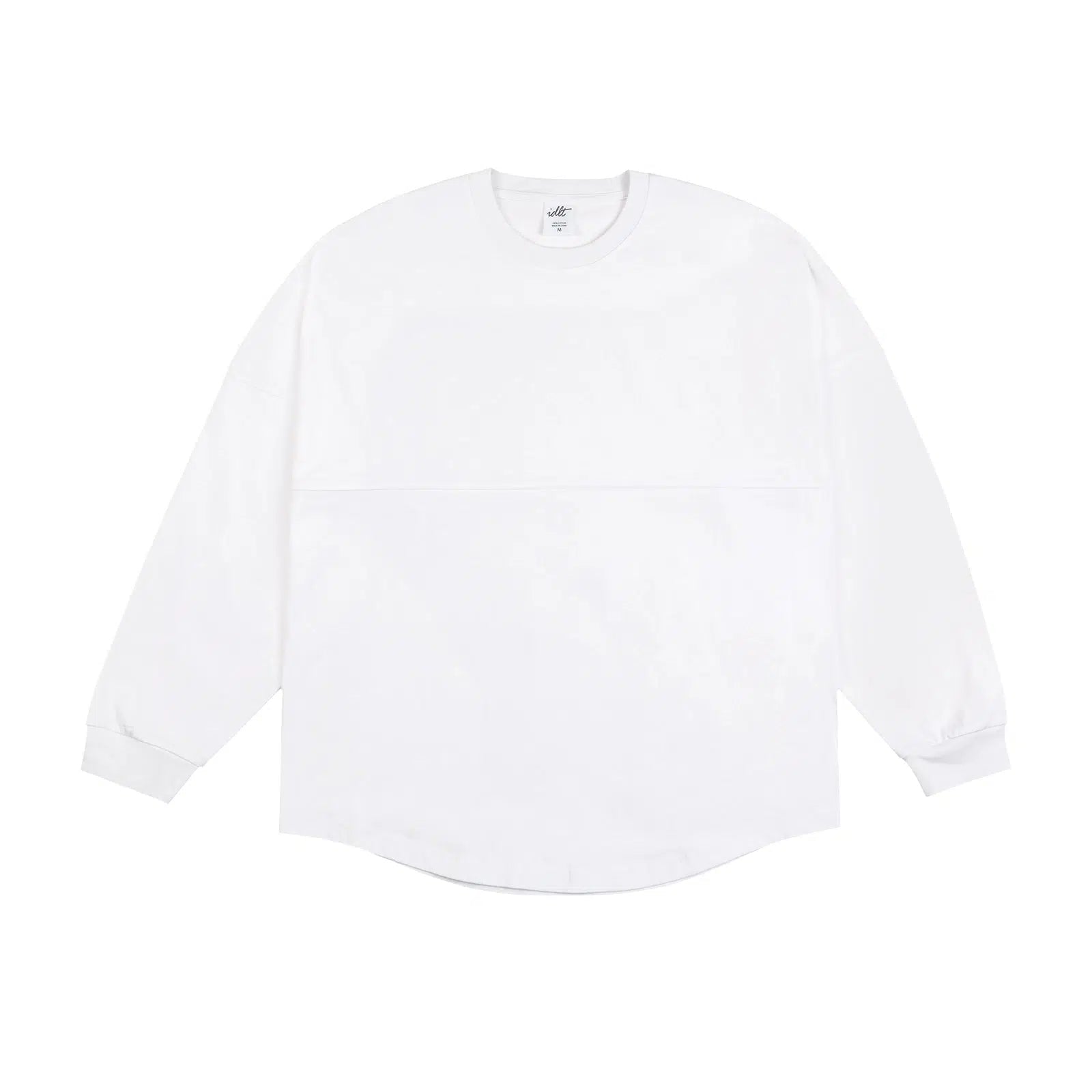 Curved Hem Long Sleeve Pullover