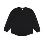 Curved Hem Long Sleeve Pullover