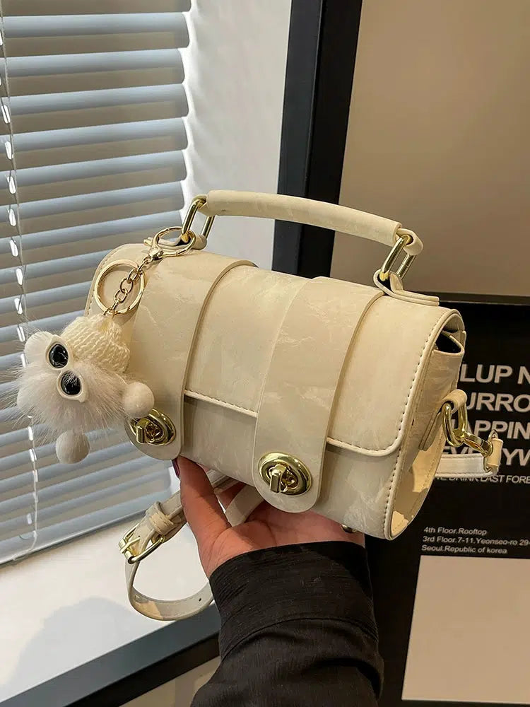 Cute Accessory Handle Crossbody Bag