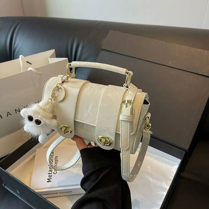 Cute Accessory Handle Crossbody Bag