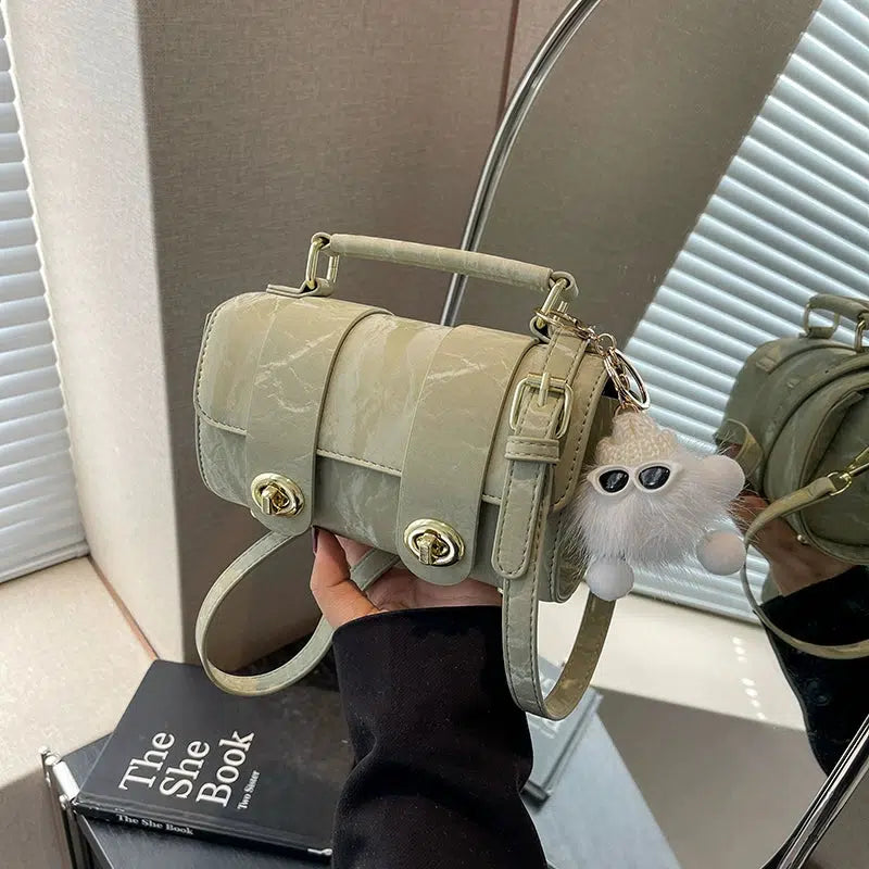 Cute Accessory Handle Crossbody Bag