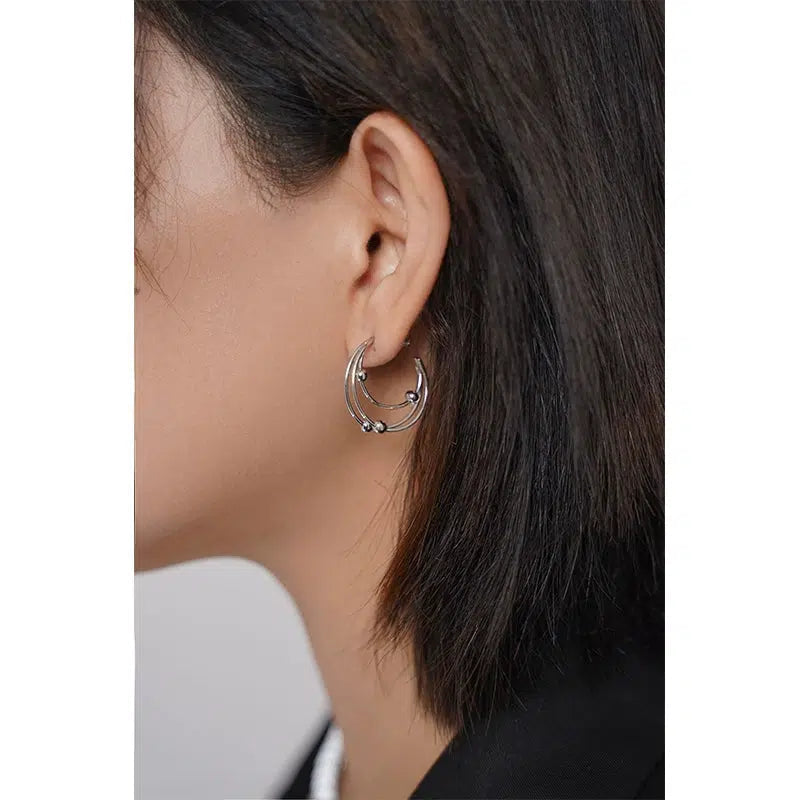 Cutout Hoop Earrings