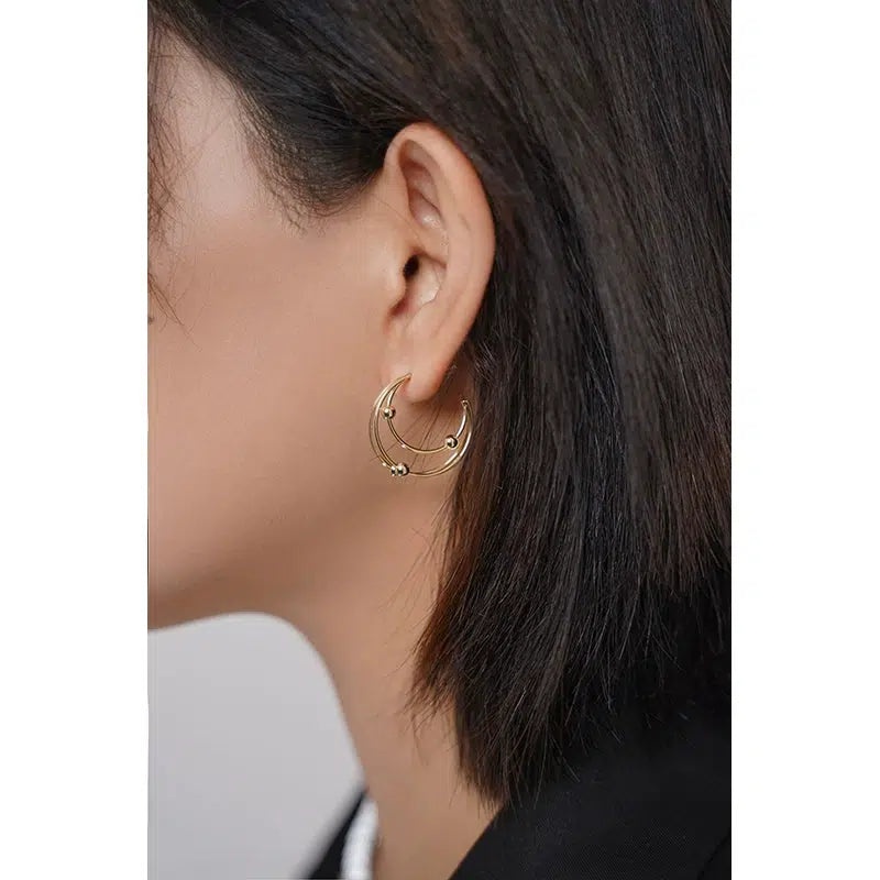 Cutout Hoop Earrings