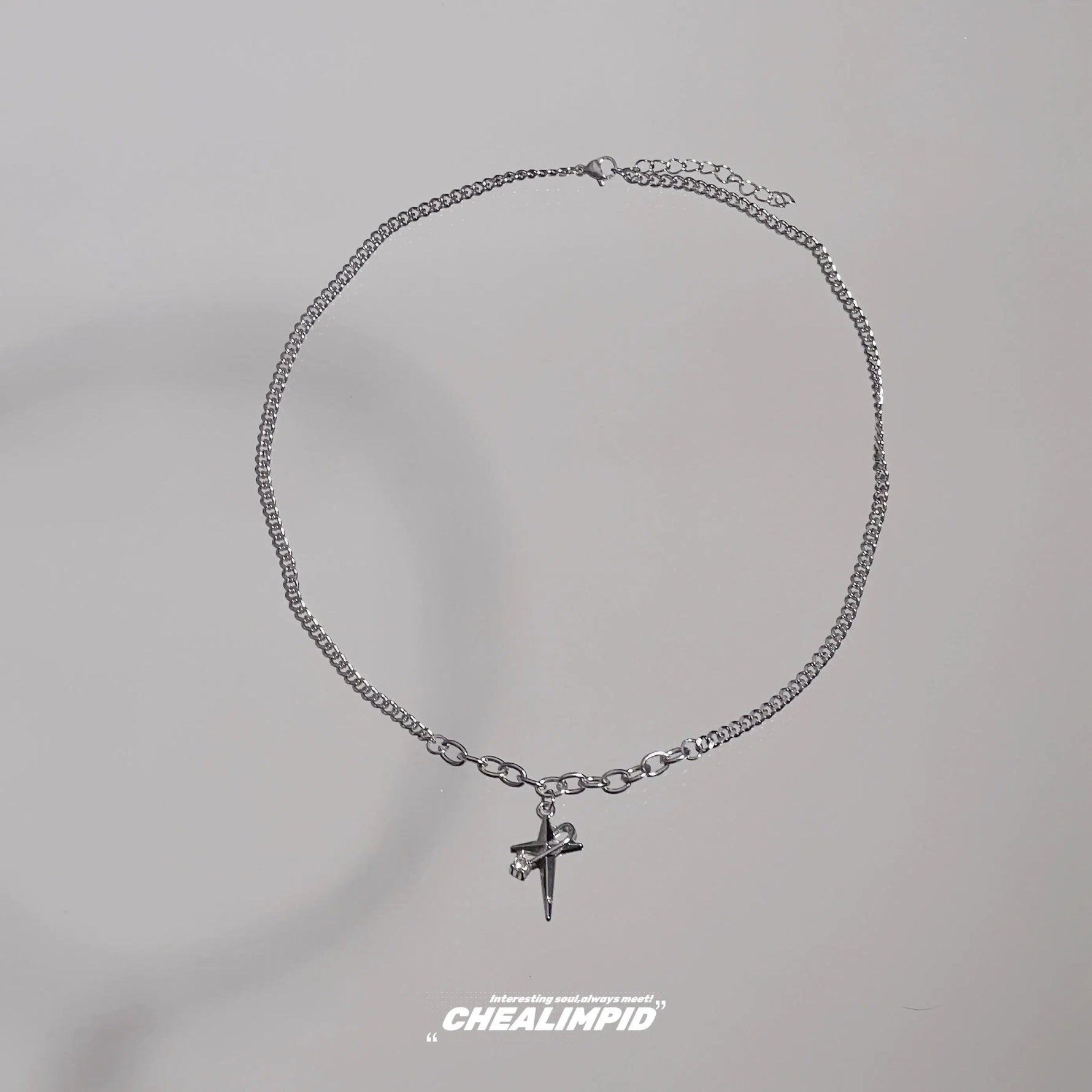 Dagger Charm Pendant Chain Necklace