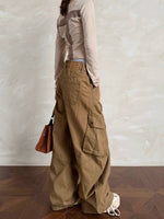 Wide Leg Multi-Pocket Cargo Pants 2