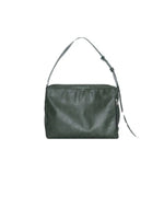 Dark Green Leather Crossbody Bag
