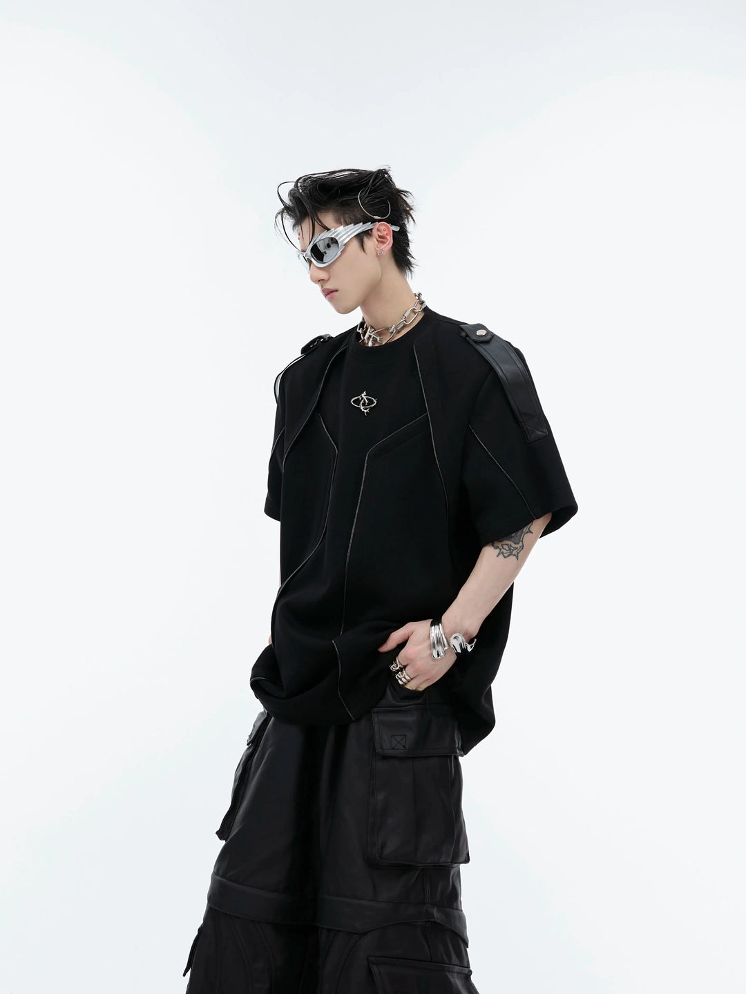Deconstructed 3D Design T-Shirt