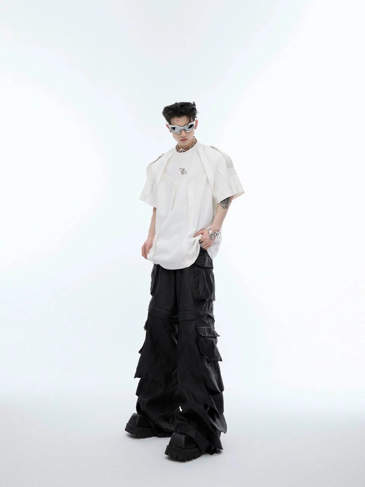 Deconstructed 3D Design T-Shirt