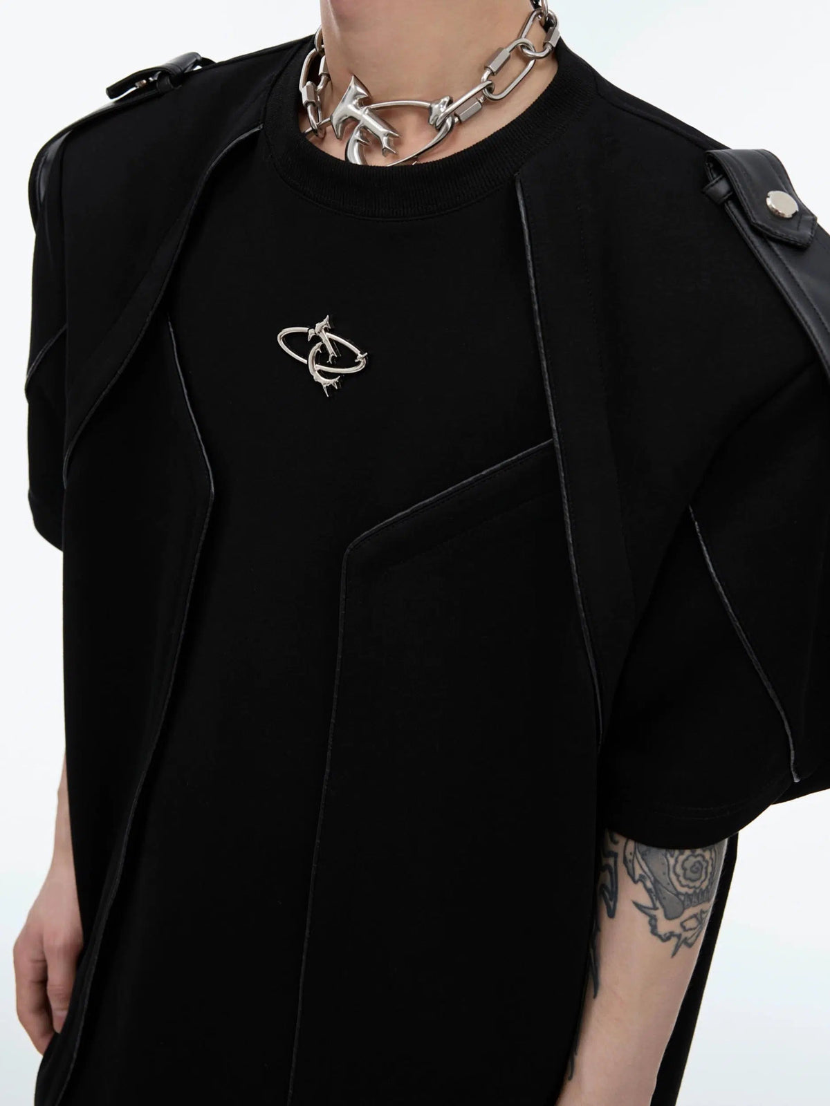 Deconstructed 3D Design T-Shirt