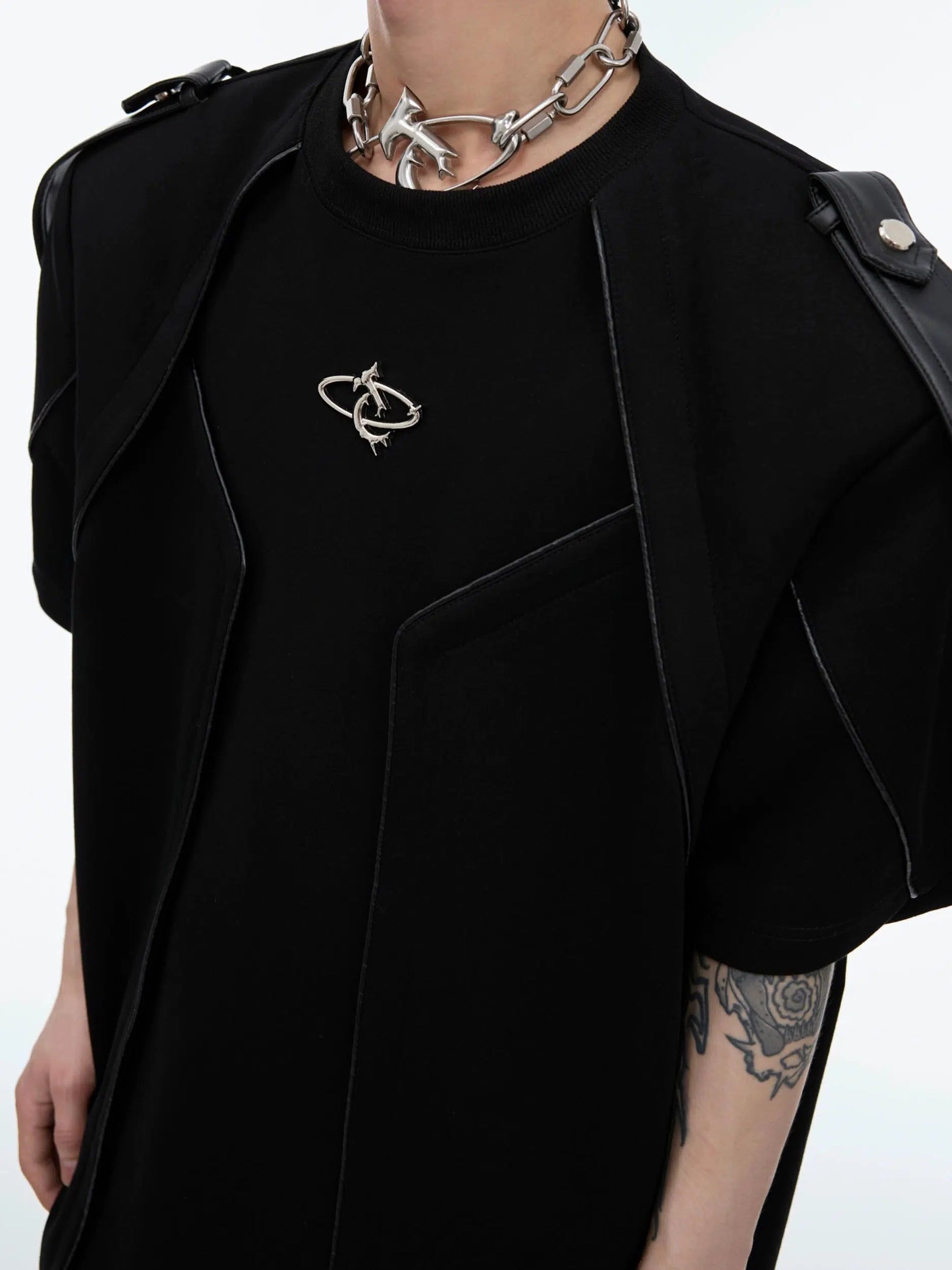 Deconstructed 3D Design T-Shirt