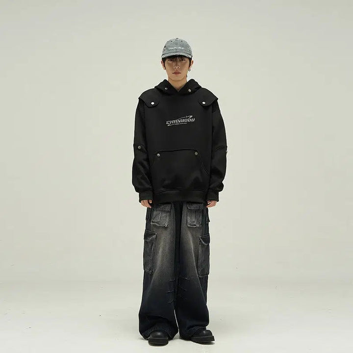 Deconstructed Hooded Sweatshirt