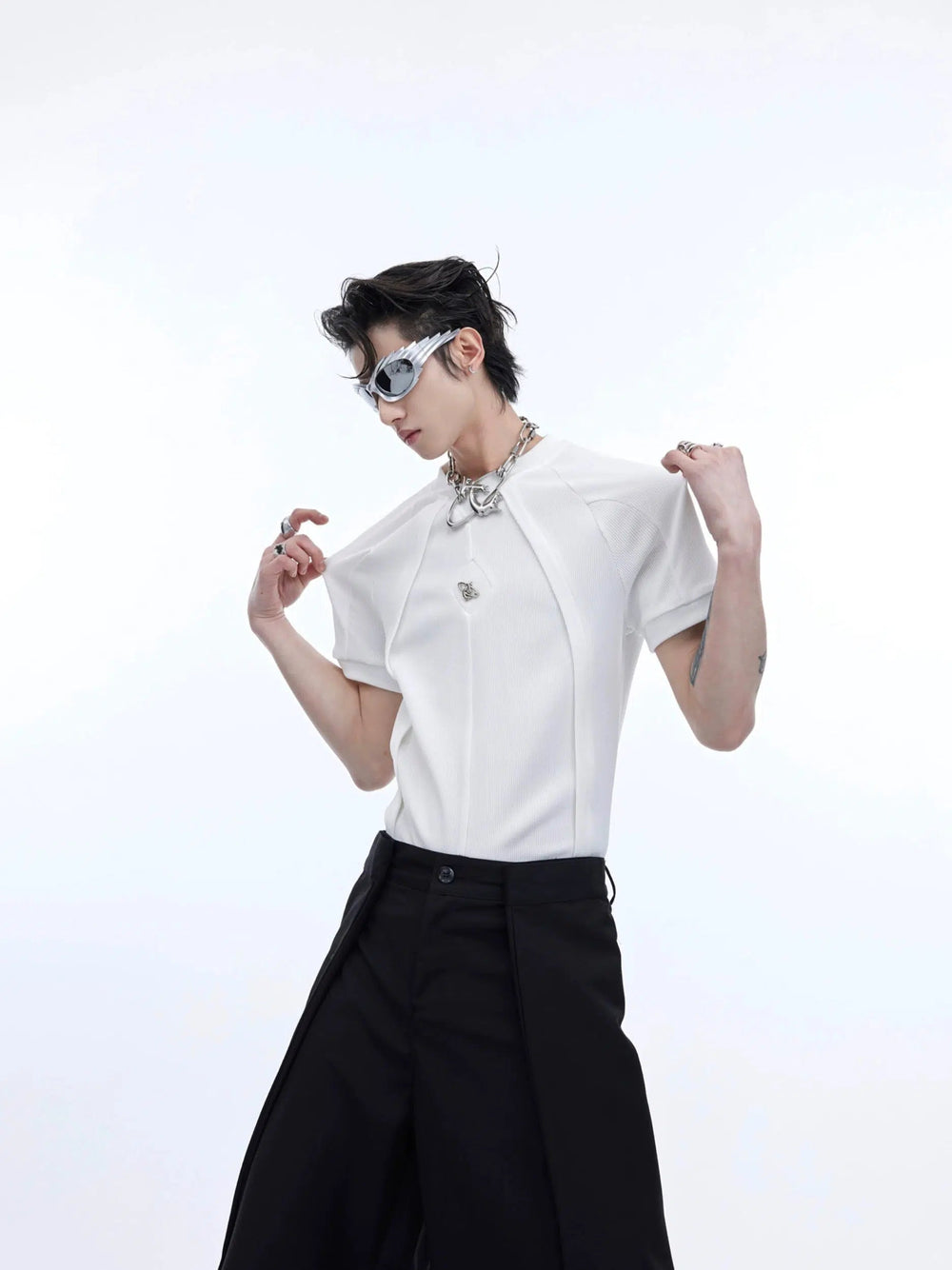 Deconstruction Texture Slim T-shirt