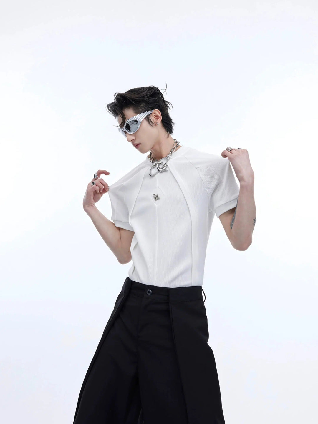 Deconstruction Texture Slim T-shirt