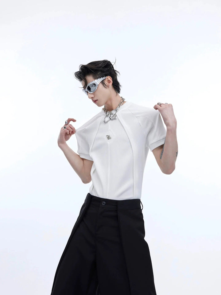 Deconstruction Texture Slim T-shirt