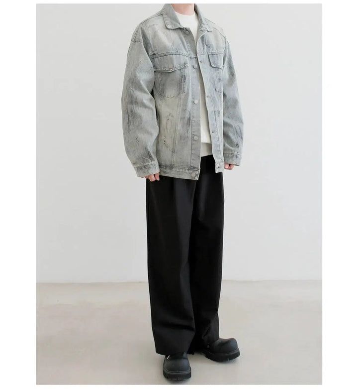 Denim Button-Up Jacket