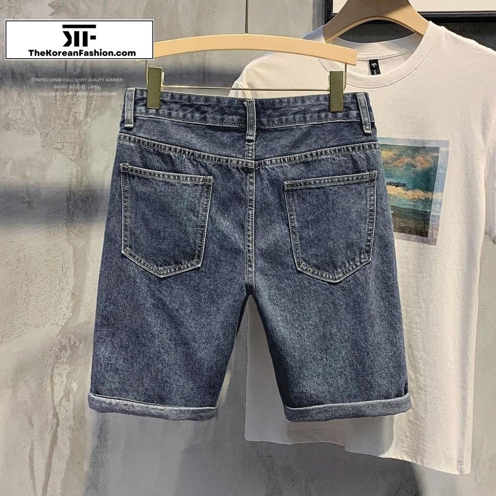 Denim Casual Slim Shorts