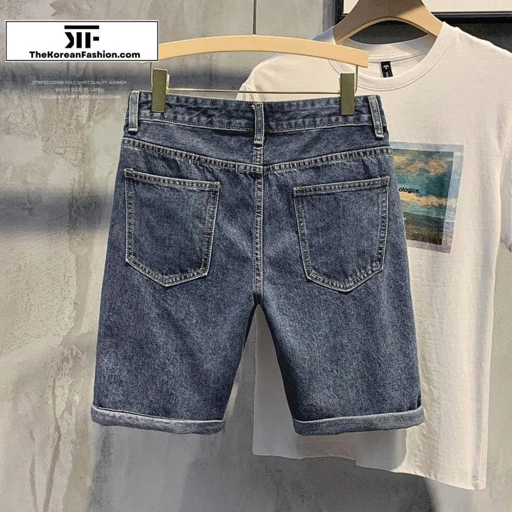 Denim Casual Slim Shorts