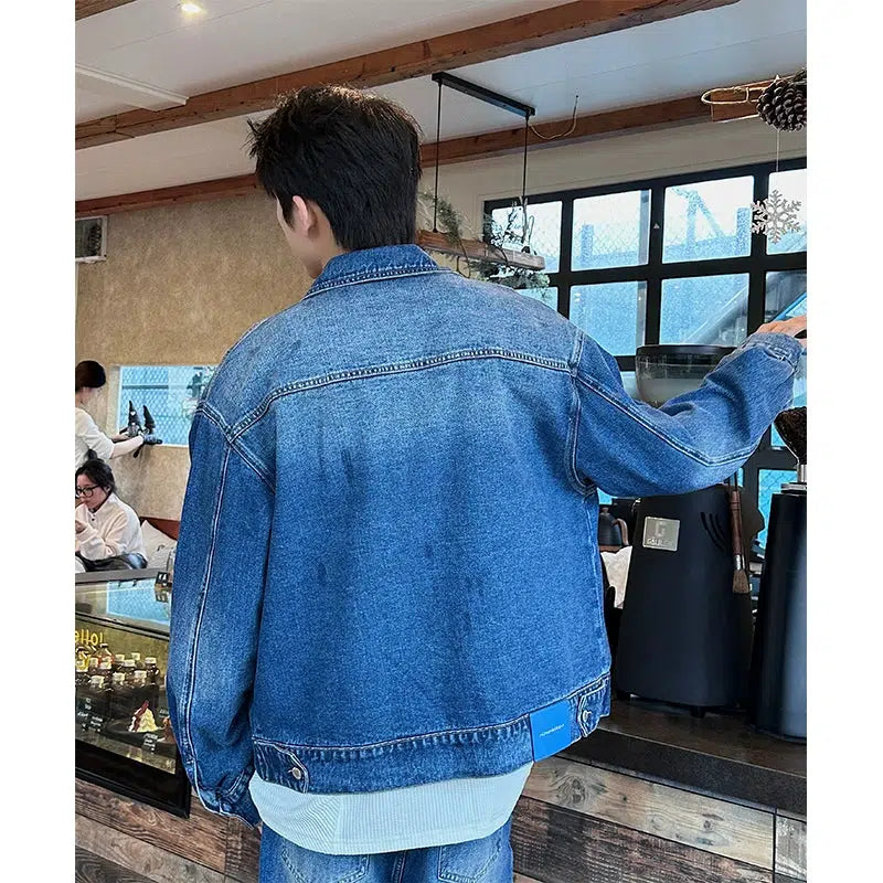 Denim Jacket Suit Two-piece Set