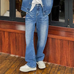 Denim Jacket Suit Two-piece Set