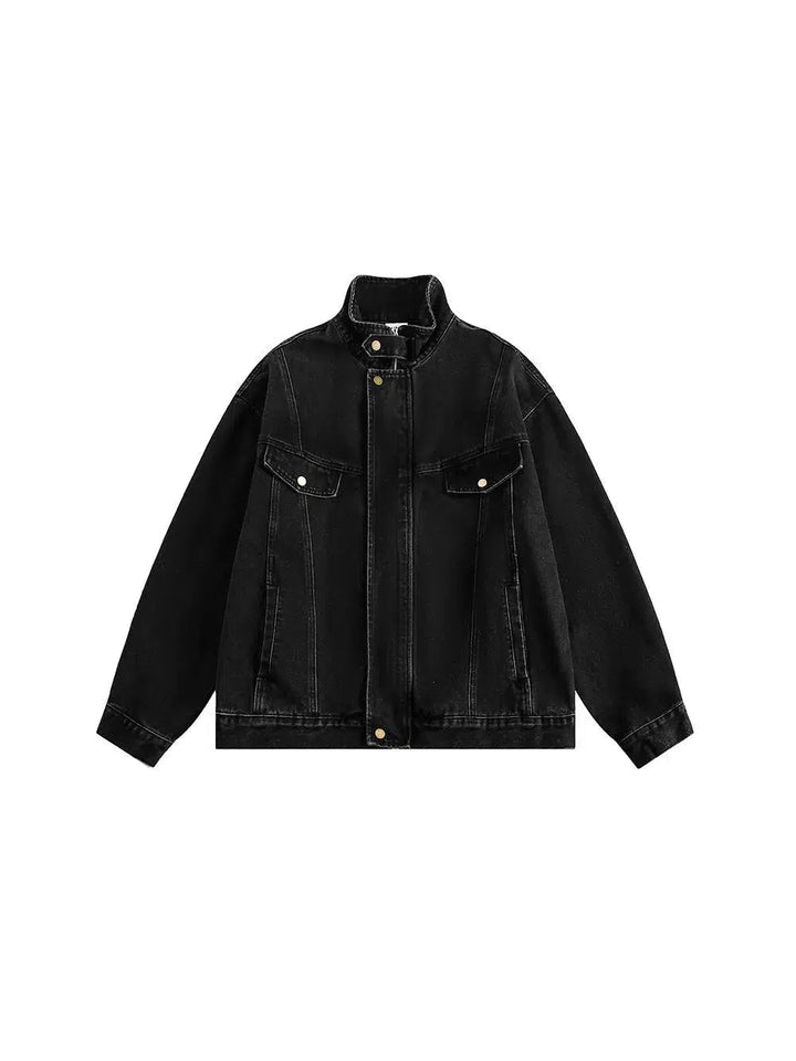 Snap Button Closure Denim Jacket