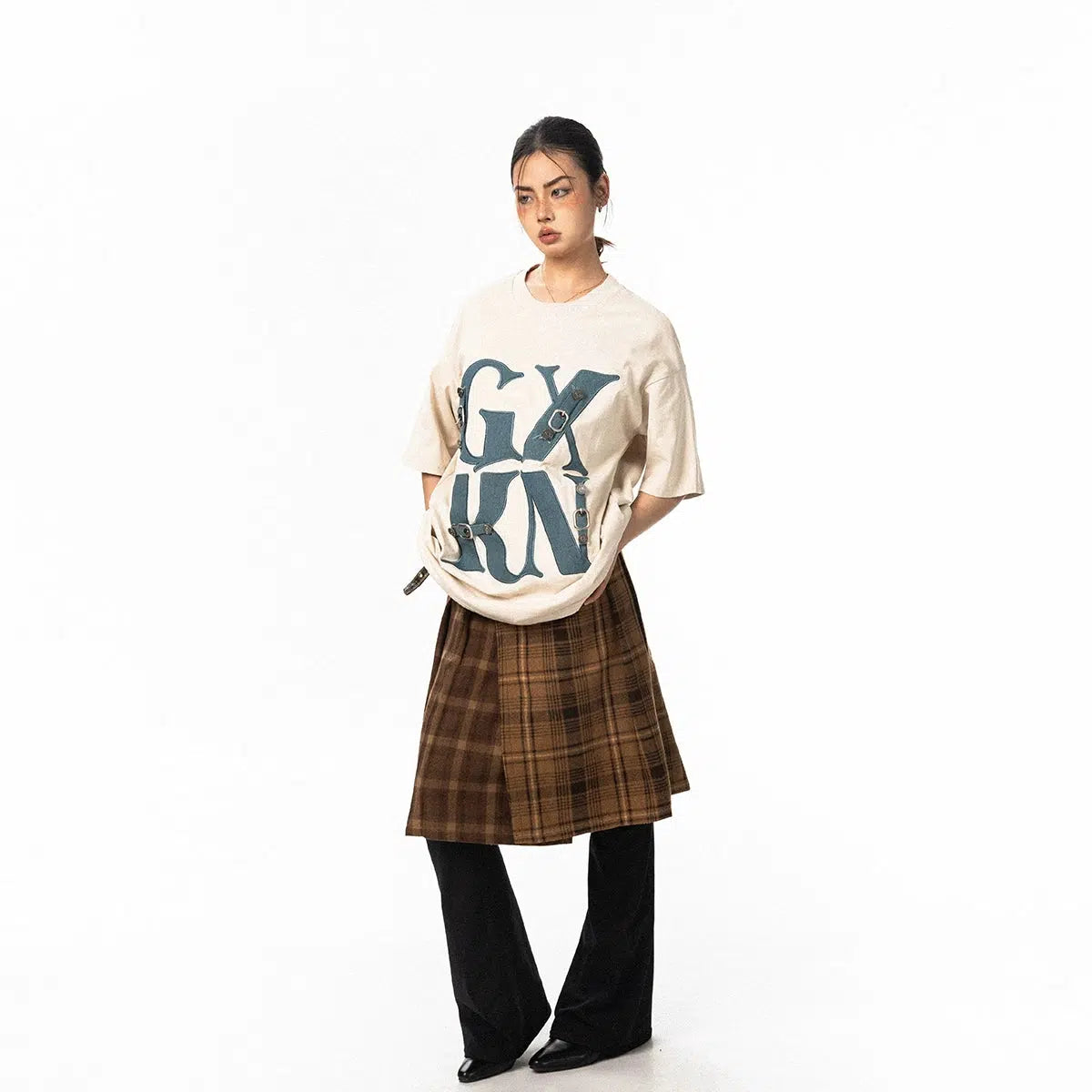 Denim Patch Printed T-shirt