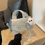 Denim Patchwork Small Square Bag