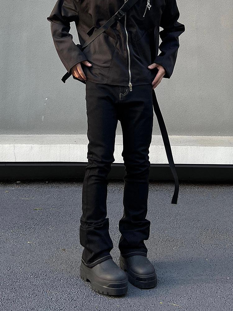 Denim Slim Fit Flared Pants