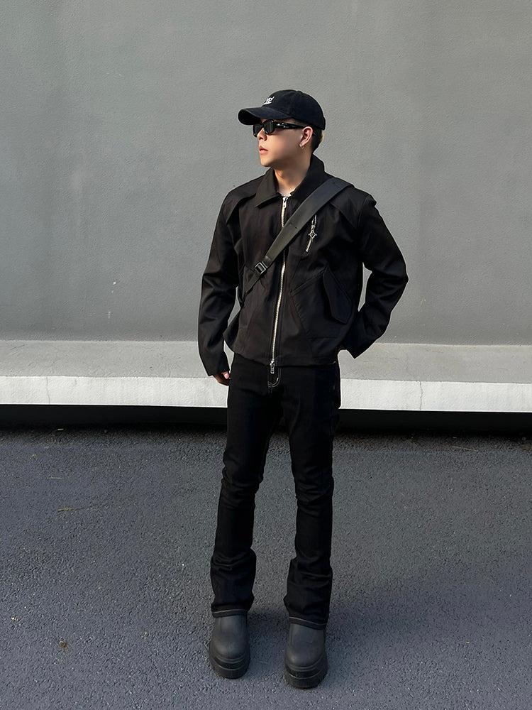 Denim Slim Fit Flared Pants