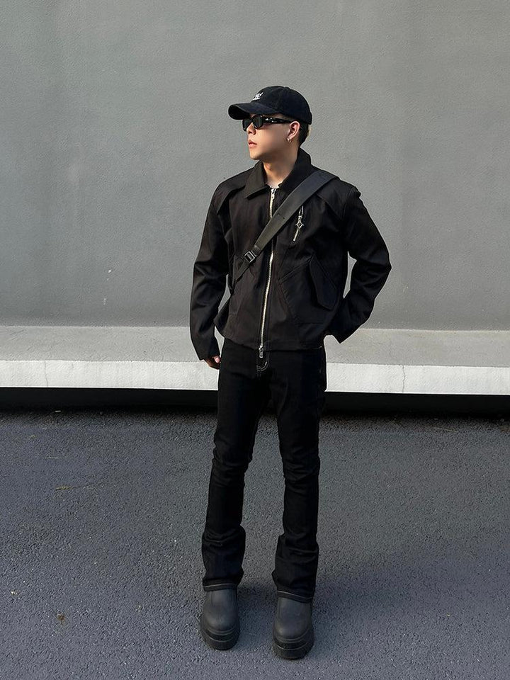 Denim Slim Fit Flared Pants