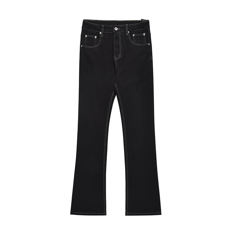 Denim Slim Fit Flared Pants