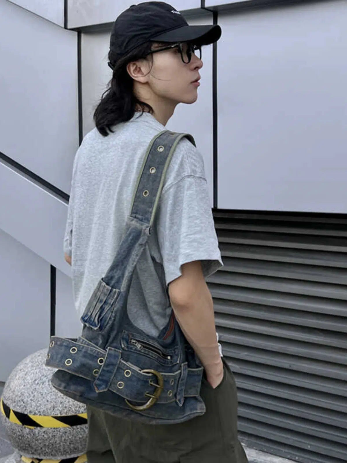 Denim Style Crossbody Bag