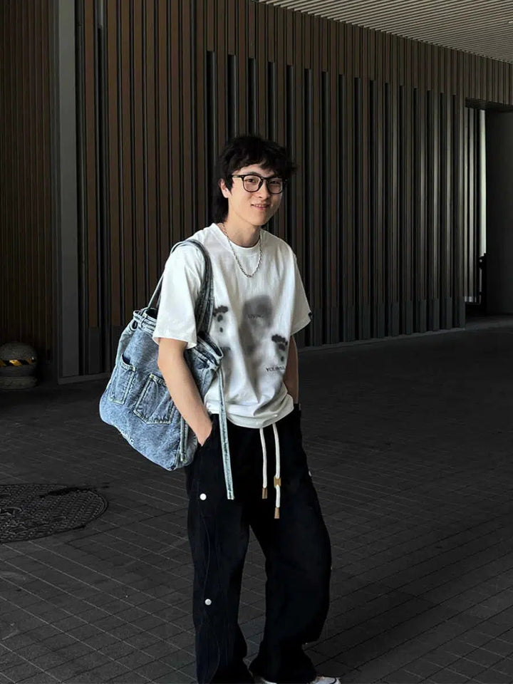 Denim-Style Fashion Canvas Bag