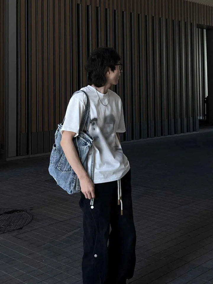 Denim-Style Fashion Canvas Bag