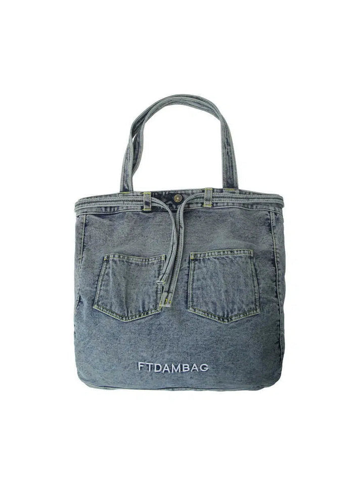 Denim-Style Fashion Canvas Bag