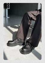 Derby Lace-Up Casual Shoes with Star Design