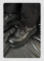 Derby Lace-Up Casual Shoes with Star Design