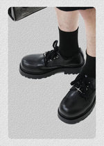 Derby Lace-Up Casual Shoes with Star Design