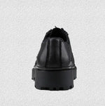 Derby Lace-Up Casual Shoes with Star Design