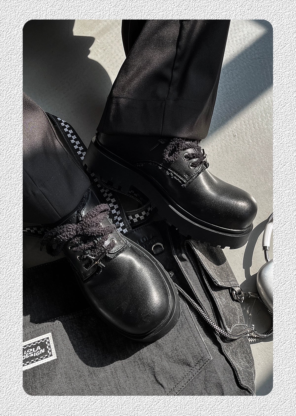 Derby Lace-Up Casual Shoes with Star Design