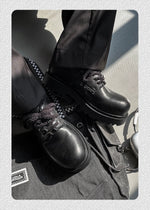 Derby Lace-Up Casual Shoes with Star Design