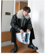 Detachable Collared Faux Fur Jacket