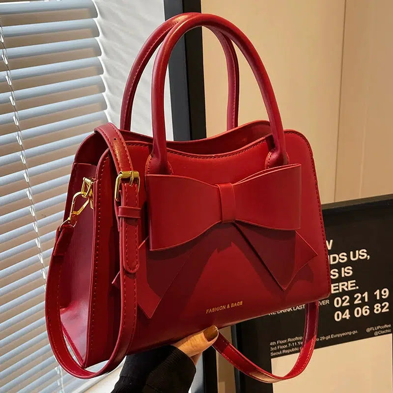 Detachable Strap Bowknot Handbag