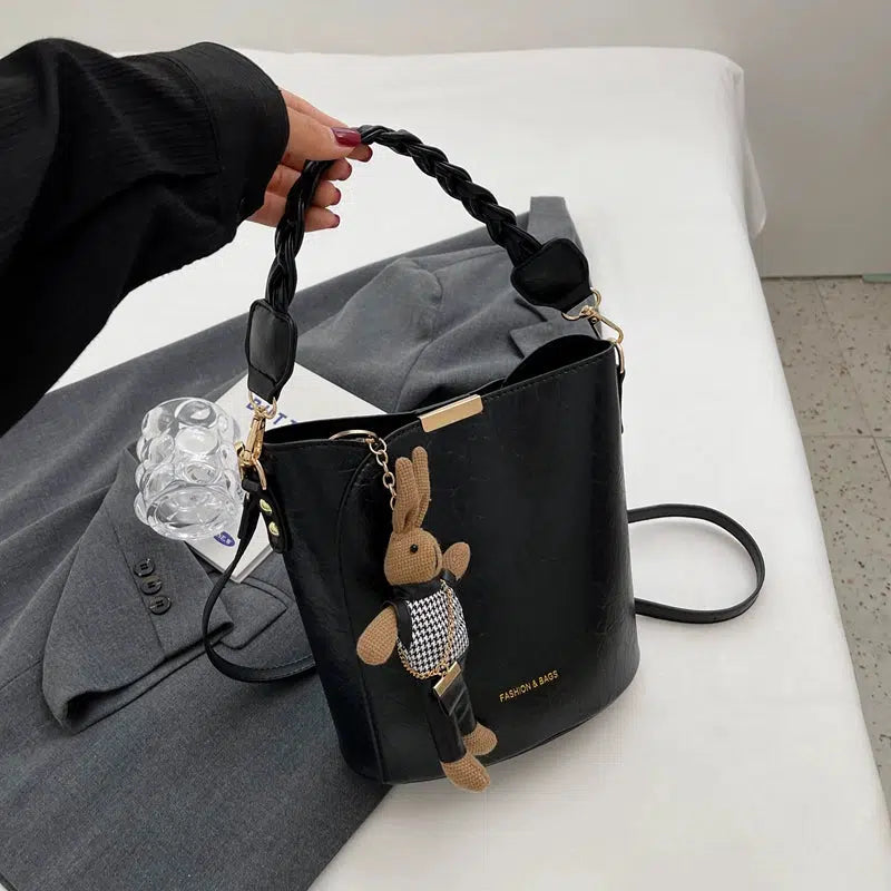 Detachable Strap Bucket Shaped Bag
