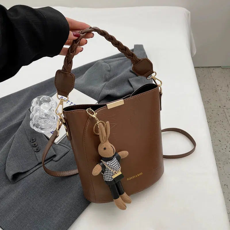 Detachable Strap Bucket Shaped Bag