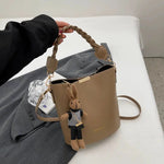 Detachable Strap Bucket Shaped Bag